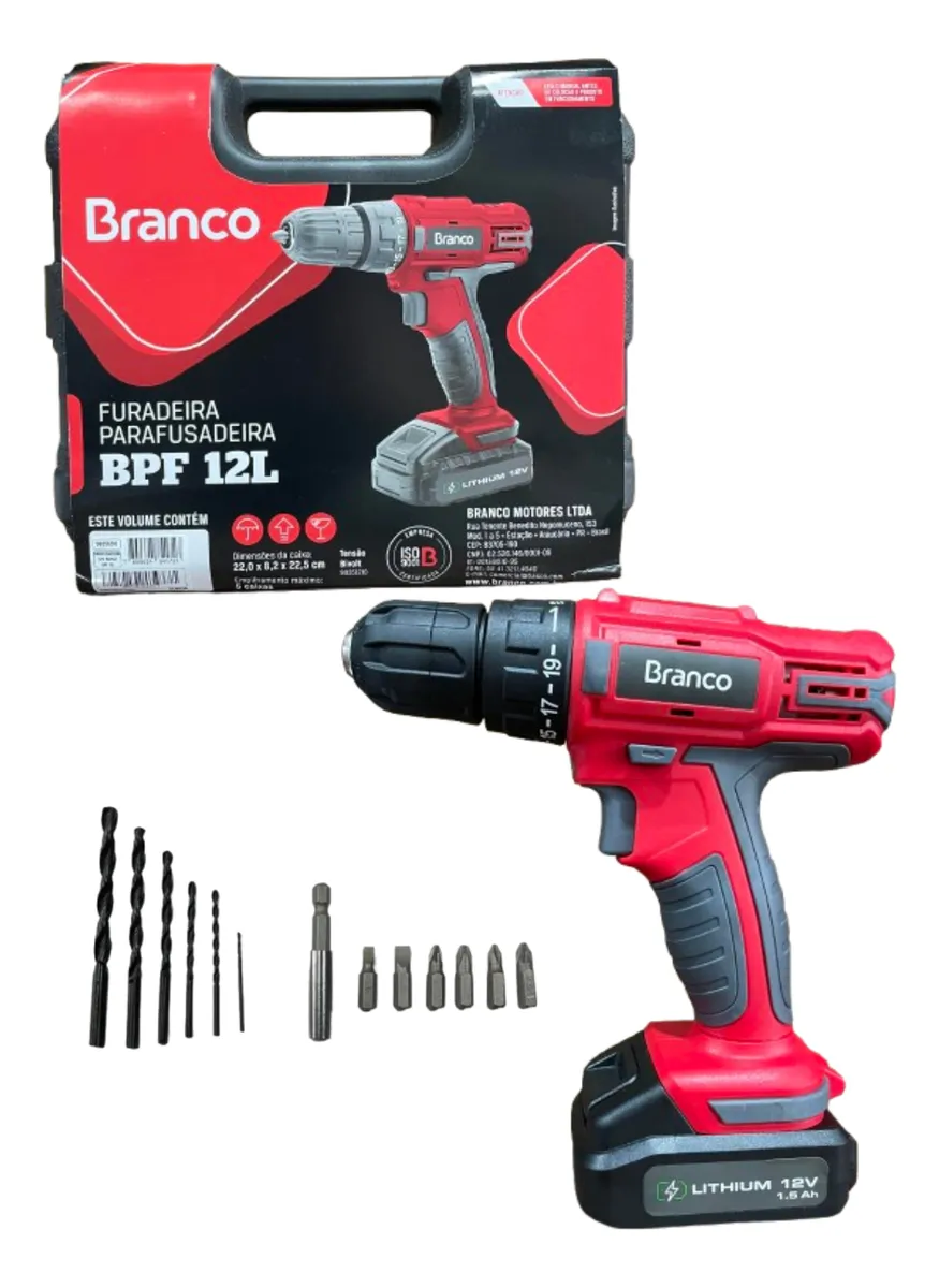 Furadeira e parafusadeira branco