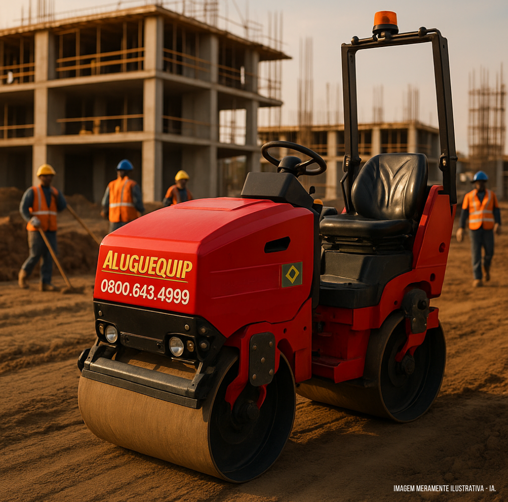 Rolo compactador a diesel- Locação