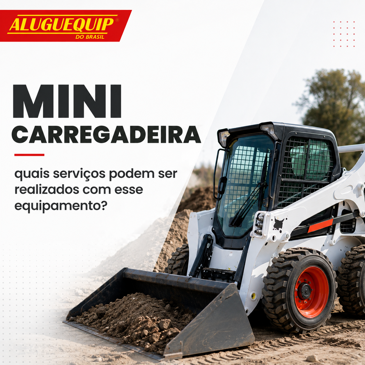 Mas afinal, quais serviços podem ser realizados com uma mini carregadeira? Confira algumas das principais aplicações.